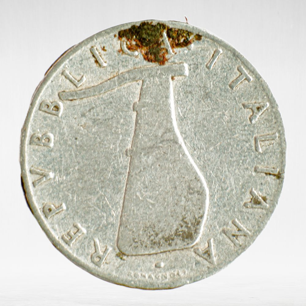 Italy 5 Lire 1954 R "Dolphin", VF