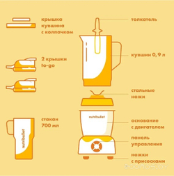 Блендер NUTRIBULLET NB200DG Select