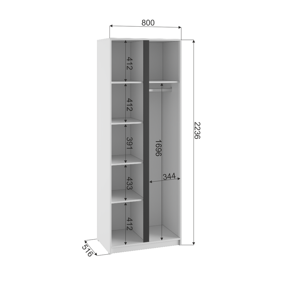 Фаворит Шкаф 2-х створчатый