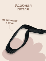 ZOONIK Поводок капроновый с двойной латексной нитью 20 мм, длина 3 м