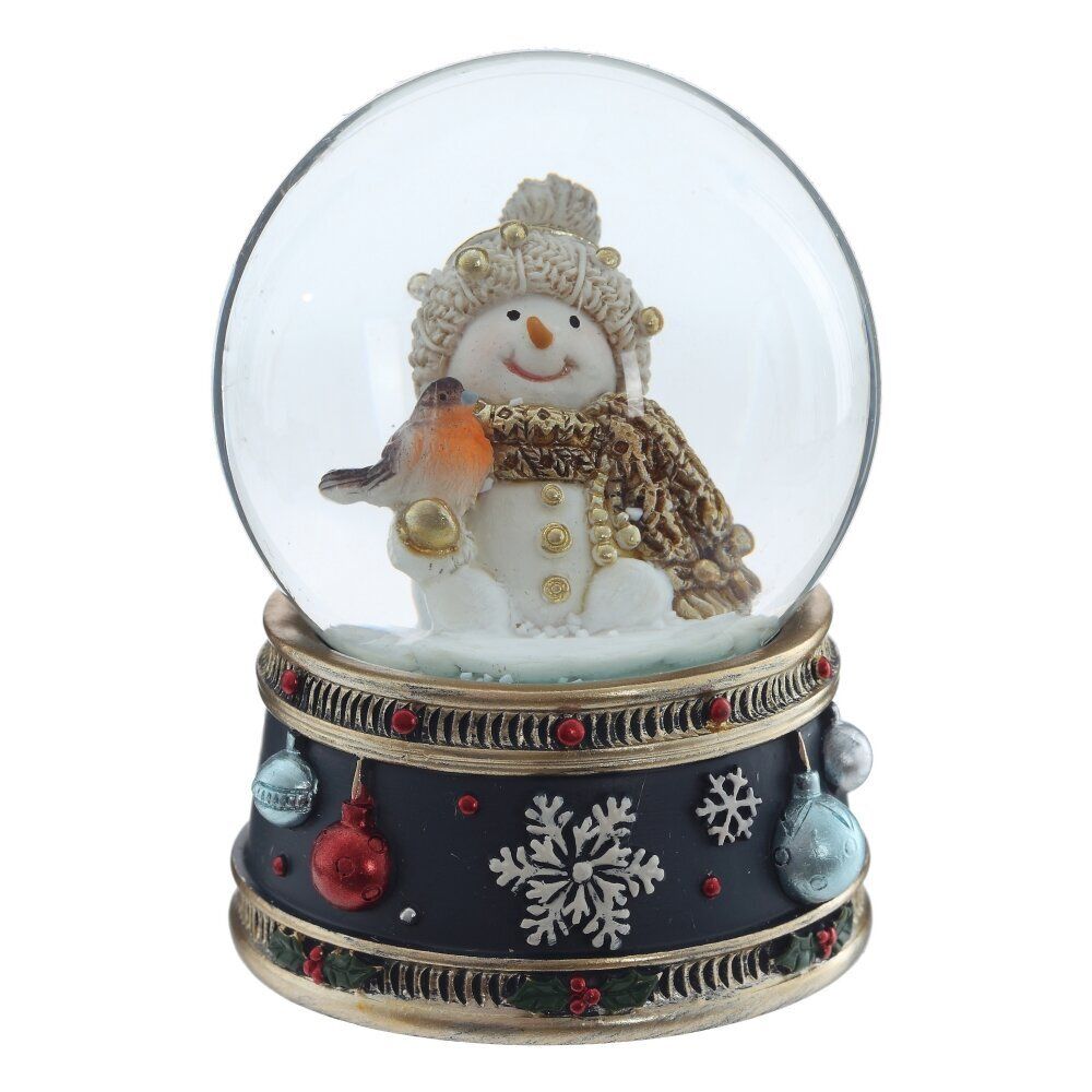 GAEM Фигурка декоративная "Снеговик" в стекл шаре, D 6.5 см, L6,5 W6,5 H8,5 см, 2в.