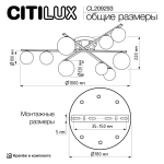 Потолочная люстра Citilux GLOB CL209293