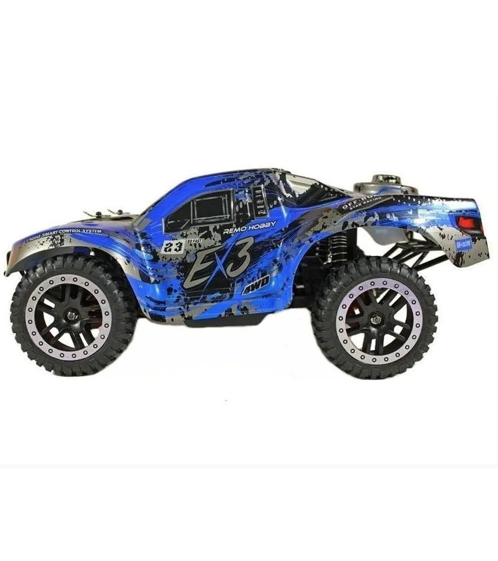 Радиоуправляемый шорт-корс Remo Hobby EX3 UPGRADE (синий) 4WD 2.4G 1/10 RTR