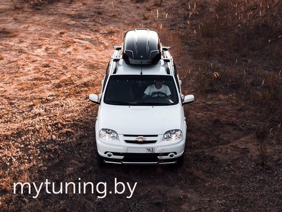 Автобокс Broomer Venture L (430 л.) АБС/ПММА (чёрный глянец)