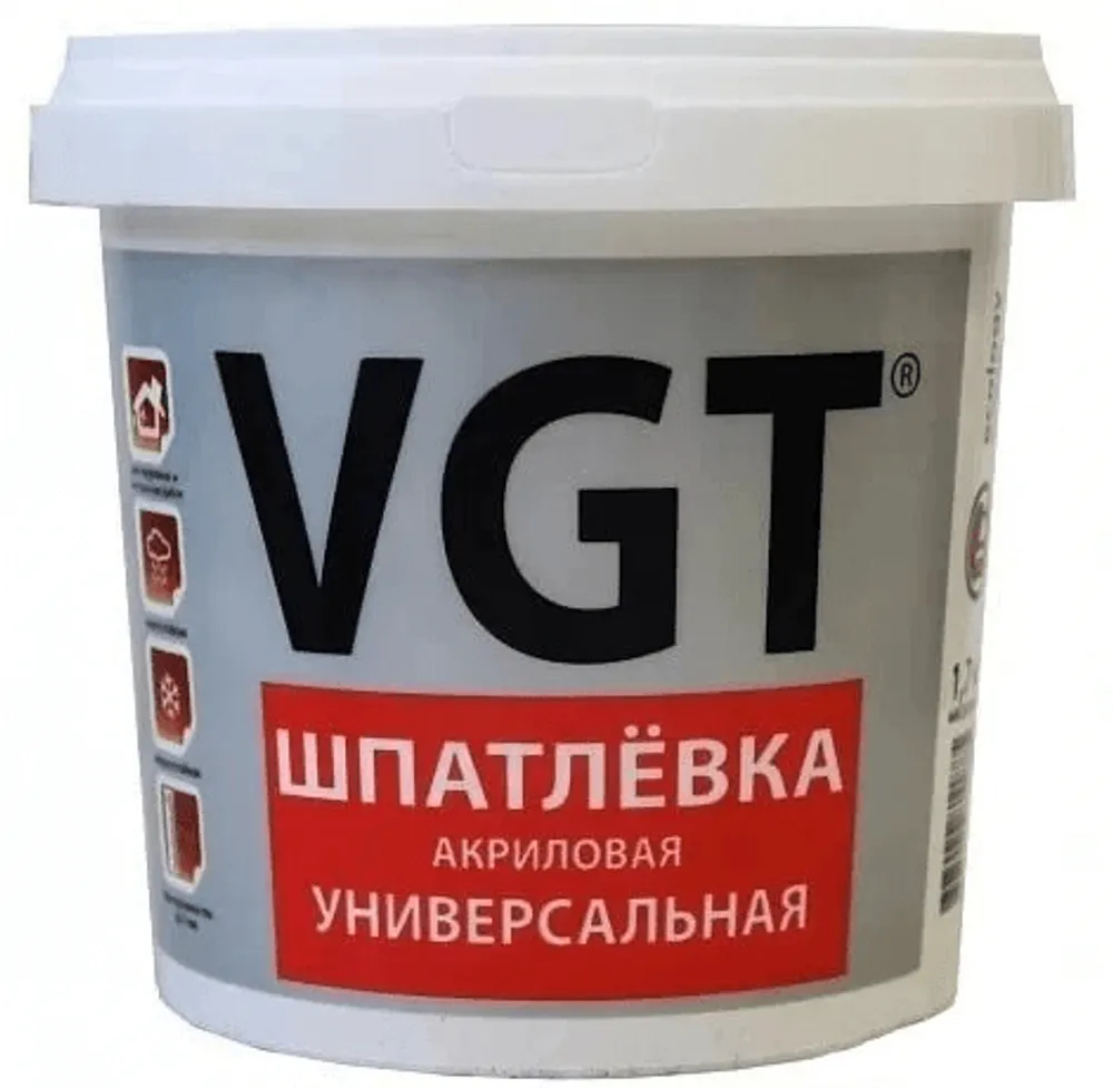 Шпатлевка акриловая универсал 1,7 кг ВГТ