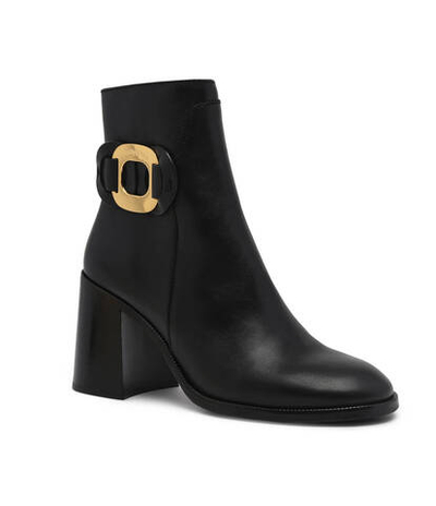 Кожаные ботильоны chany See By Chlo\u00e9 - черный(SB41092A 18147)