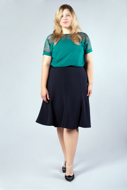 Юбка женская 18-60, Тёмно тёмно син #70ТТСи0118-60