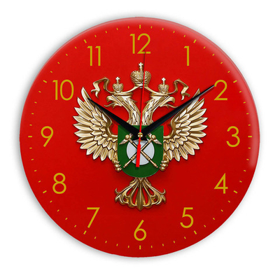 Настенные часы "символика ФАС" Декор для дома, подарок
