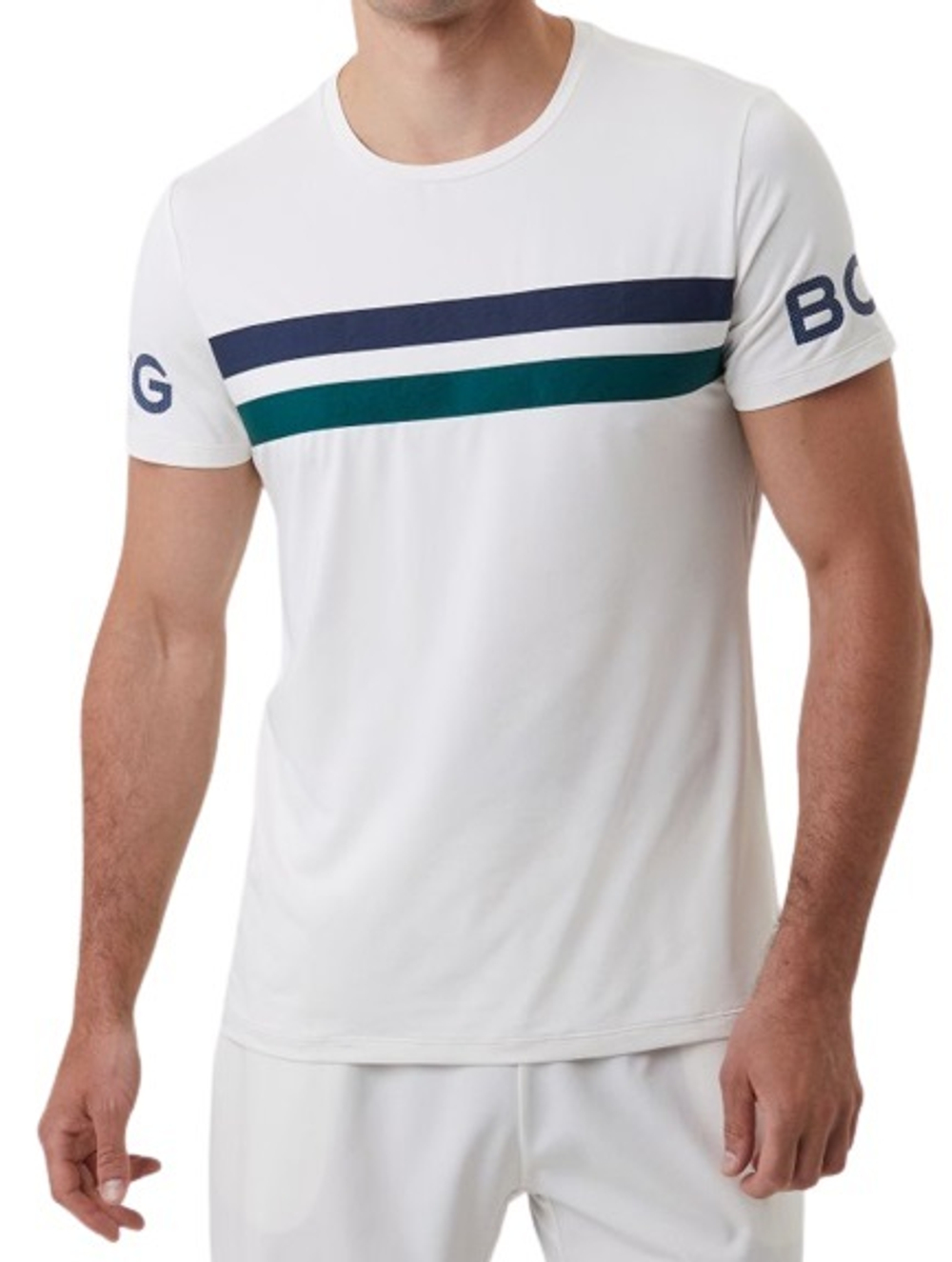 Футболка мужская теннисная Björn Borg T-shirt - egret