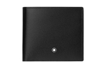MONTBLANC Meisterstuck Grain Cow Leather Card Holder, Wallet Men"s Black