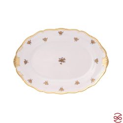 Блюдо овальное Queen's Crown Золотая роза 33 см