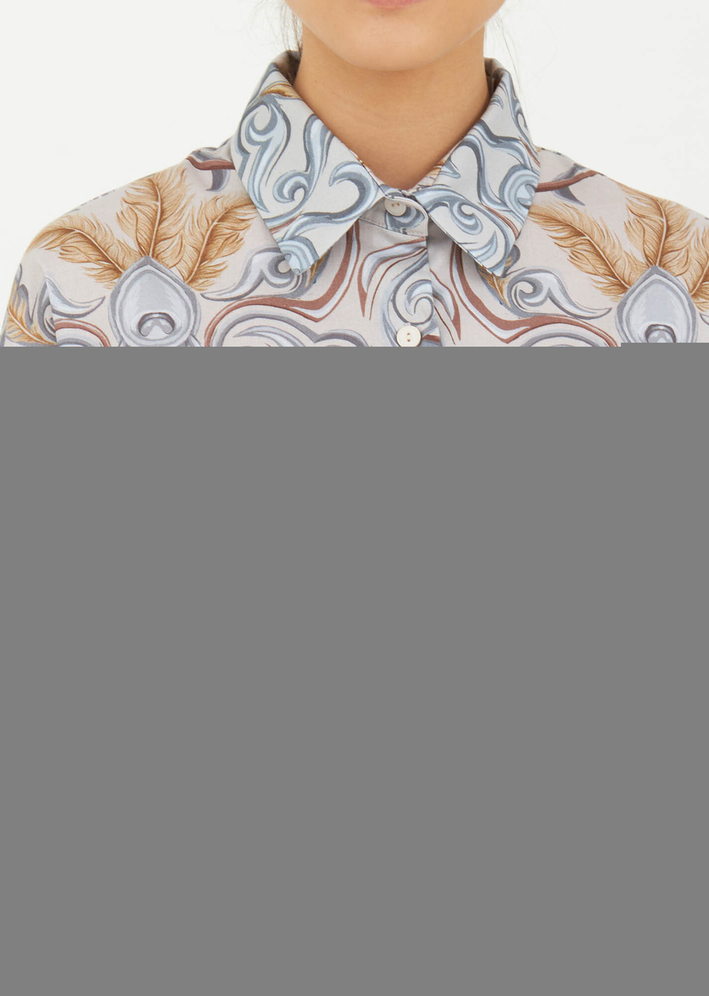 Пижама (брюки-рубашка) принт 225-02, р XL