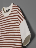 Летний костюм для девочки в полоску с велосипедками