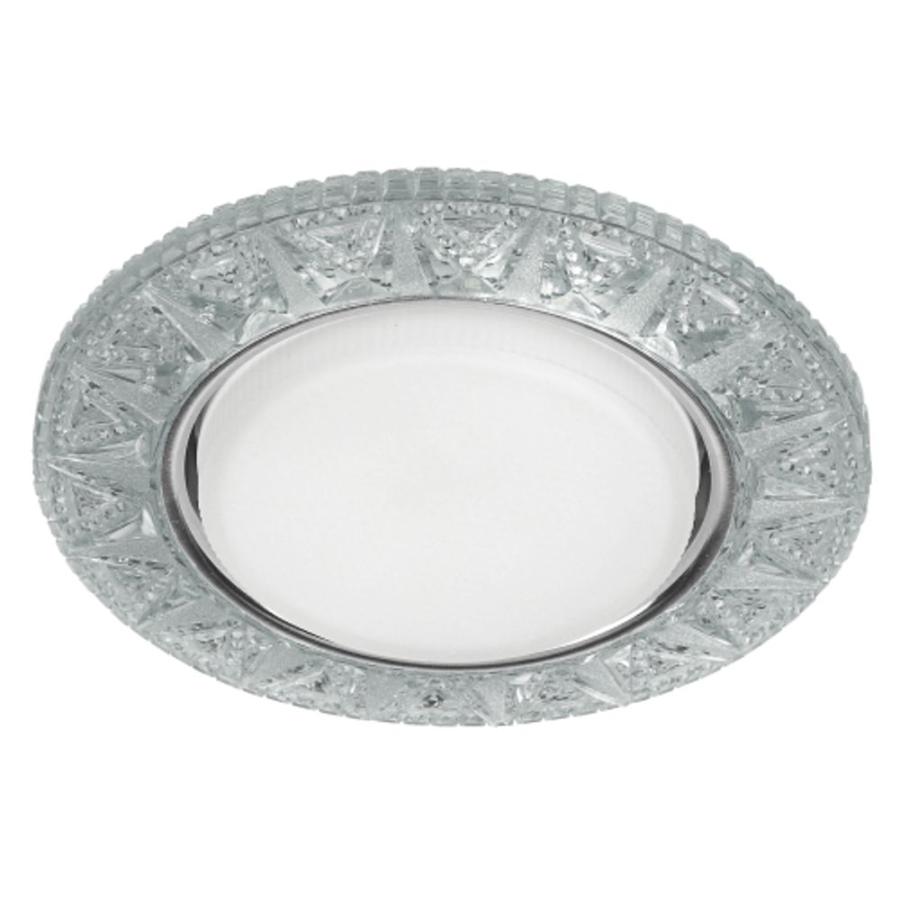 DK LD22 SL/WH Светильник ЭРА декор cо светодиодной подсветкой Gx53, прозрачный