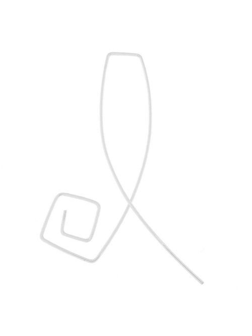 "Аласти" серьга в серебряном покрытии из коллекции "Nude" от Jenavi