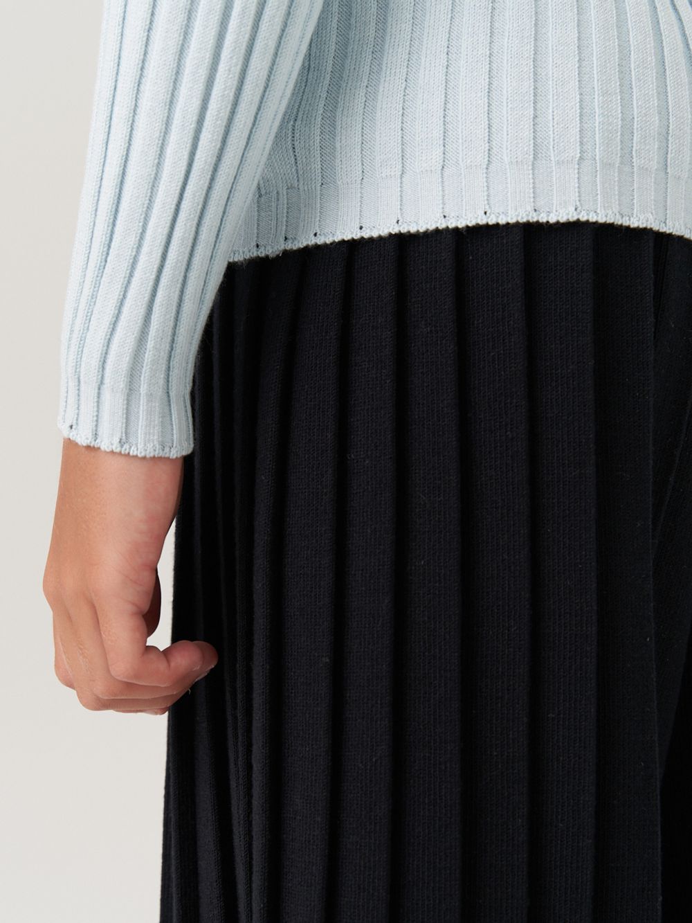 Джемпер водолазка для девочки AT274 голубой