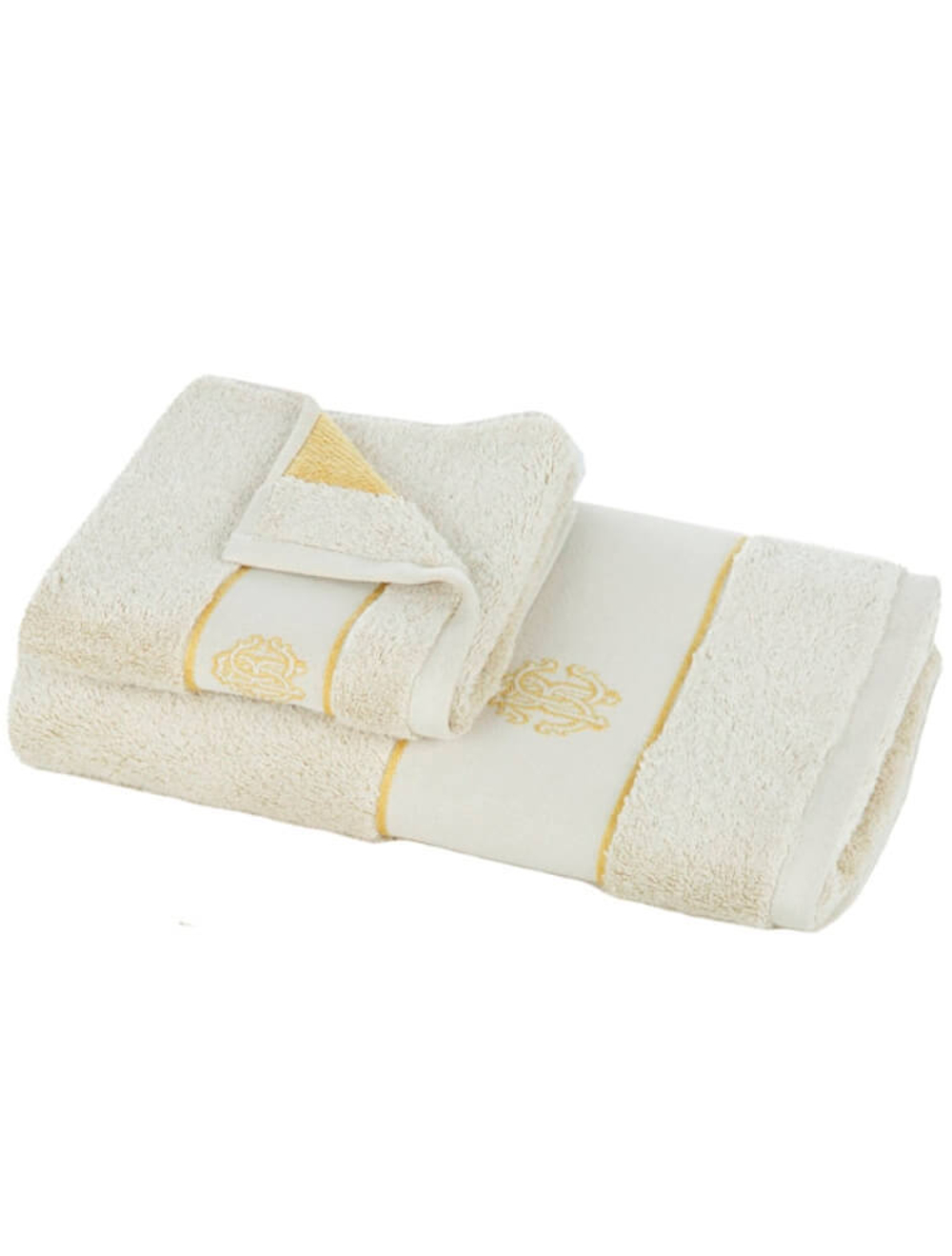 Набор полотенец 2шт Roberto Cavalli Gold New sabbia 886 песочный