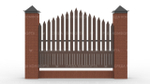 Деревянный забор ZBR0105