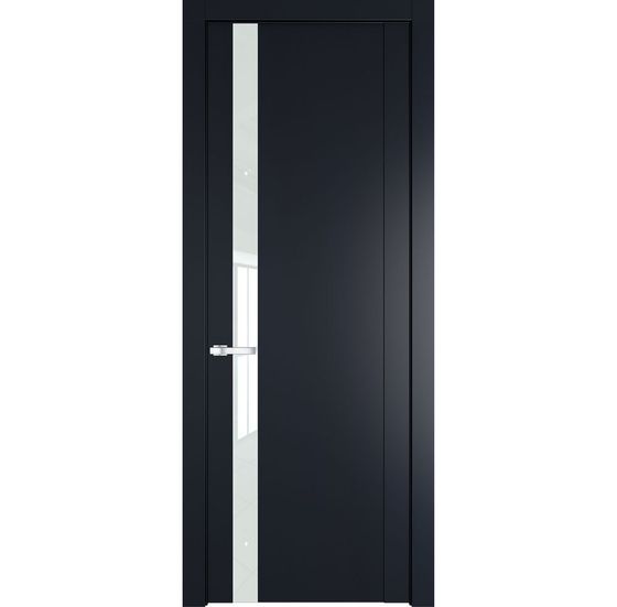 Межкомнатная дверь эмаль Profil Doors 1.2P нэви блу стекло белый лак