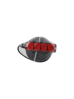 Удлинитель 4х30м с заземл. IP44 КГ 3х1.5 каучук UK-4e-3x1.5-30m-IP44(KG) Эра Б0057588