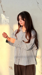 Рубашка в мелкую клетку