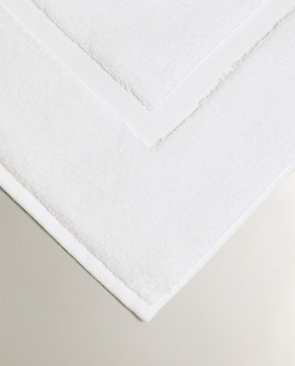 Zara Home коврик для ванной из хлопка, белый, 60x90 см