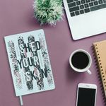 Ежедневник недатированный А5 (138х213 мм), BRAUBERG VISTA, под кожу, гибкий, 136 л., "Shed your skin", 112035