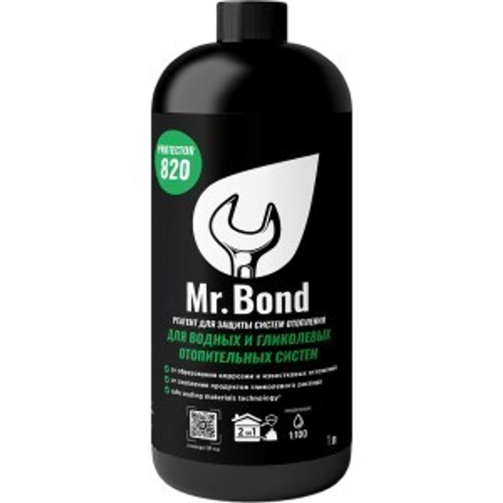 Ингибитор корозии для защиты систем отопления 1л.  Mr.Bond  820 0208