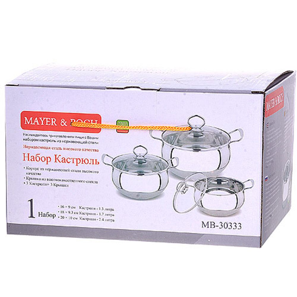 Набор кастрюль Mayer&amp;Boch MB-30333, 6 предметов