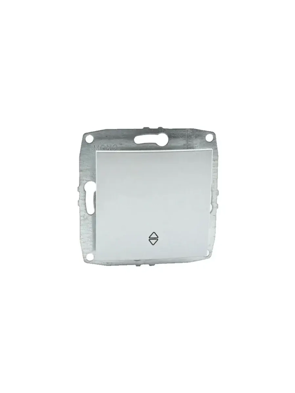 Переключатель 1-кл серебро 500-002125-109