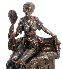 Veronese WS-972 Статуэтка-часы «Девушка с зеркалом»