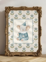 Постер 30х40 см винтажный для детской