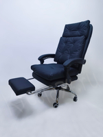 Кресло руководителя с подножкой. Цвет черный