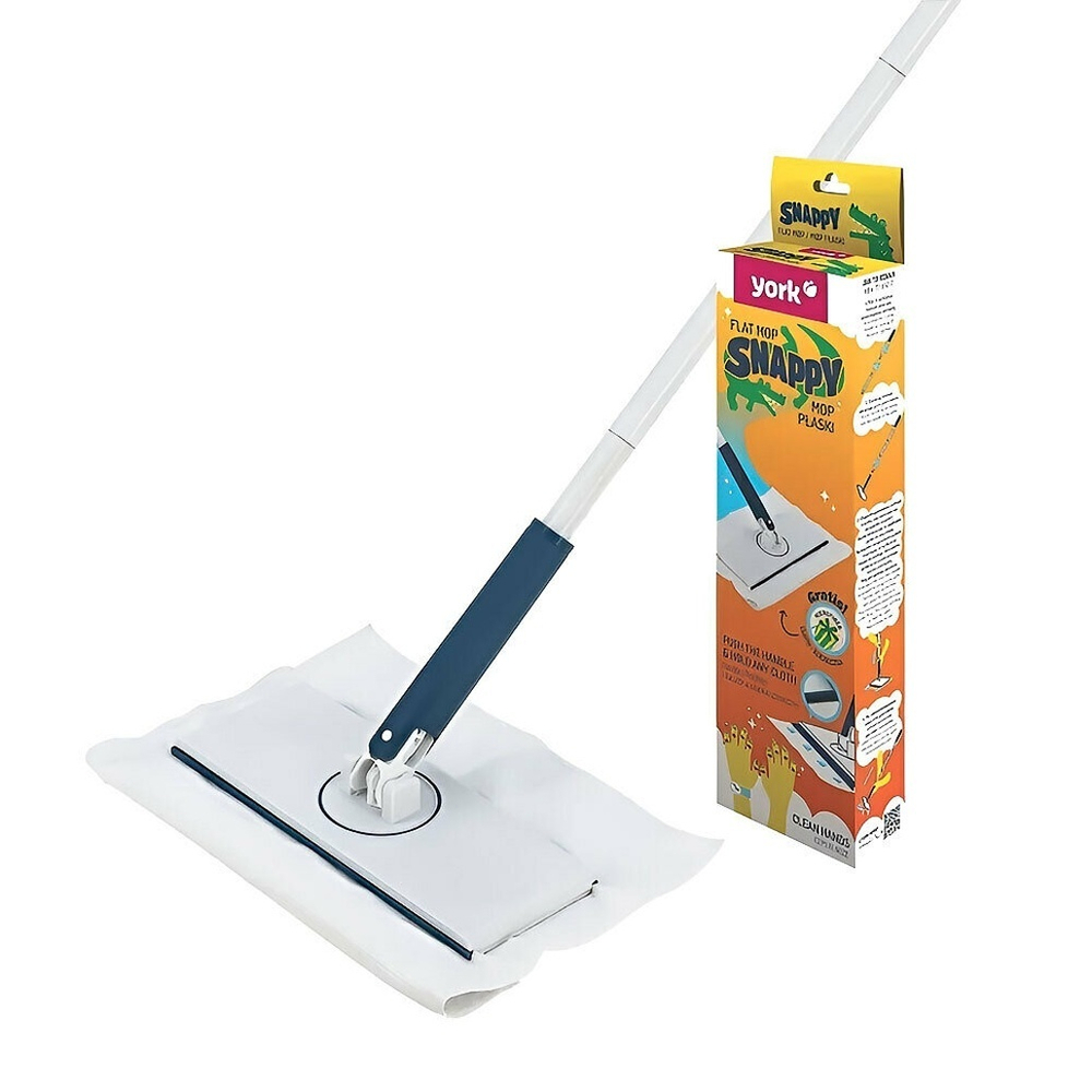 Швабра "Снэппи" с автозахватом, салфетка 30*30см в комплекте