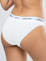 Женские хлопковые трусы-слипы в спортивном стиле (Размер: XL) (Цвет: белый)
