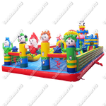 Надувной батут "Город панд", 10*6*5 м