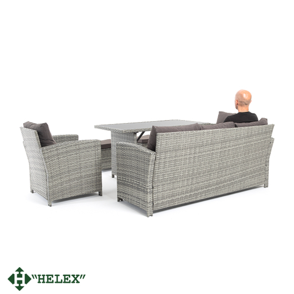 Комплект садовой мебели HELEX 71313 (6 предметов), серый