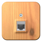 BLANCA О/У РОЗЕТКА компьютерная RJ45, кат.5E, ИЗОЛ.ПЛ., ЯСЕНЬ