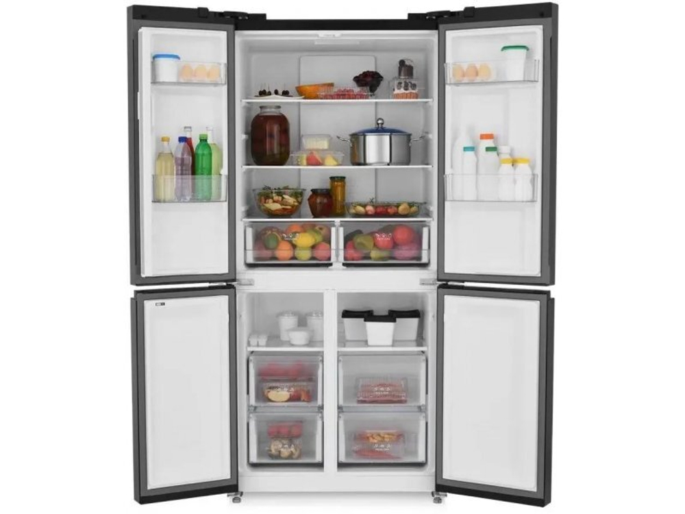 Холодильник Zugel ZRCD430B Full No Frost черный