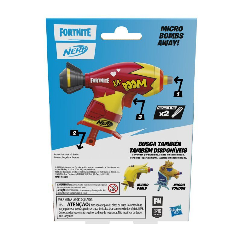 Hasbro Nerf - Microshots Fortnite Micro Bombs Away F0458