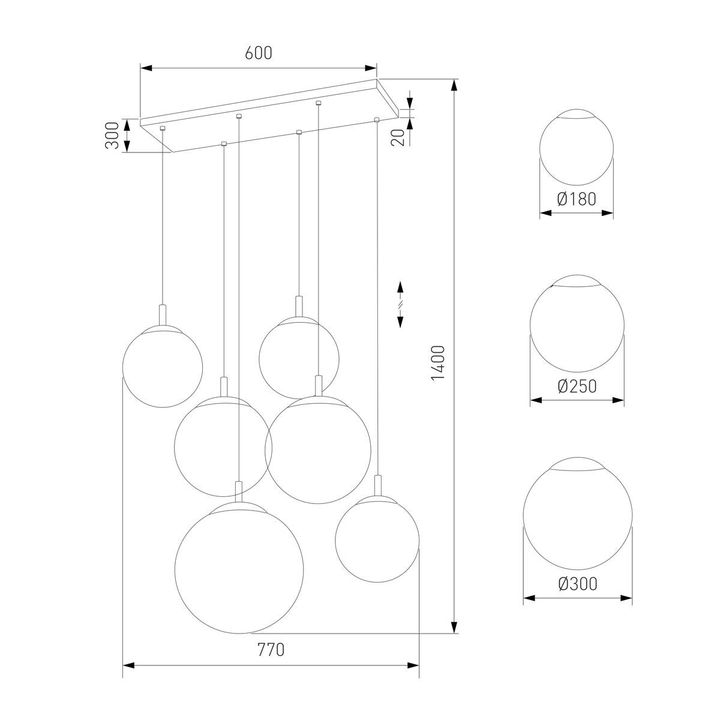 Подвесная люстра TK Lighting 4793 Esme