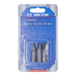 Набор вставок (бит) 1/4&quot;, Slotted, 4.5, 6.5, 8.0 мм, 3 предмета KING TONY 1003LQ