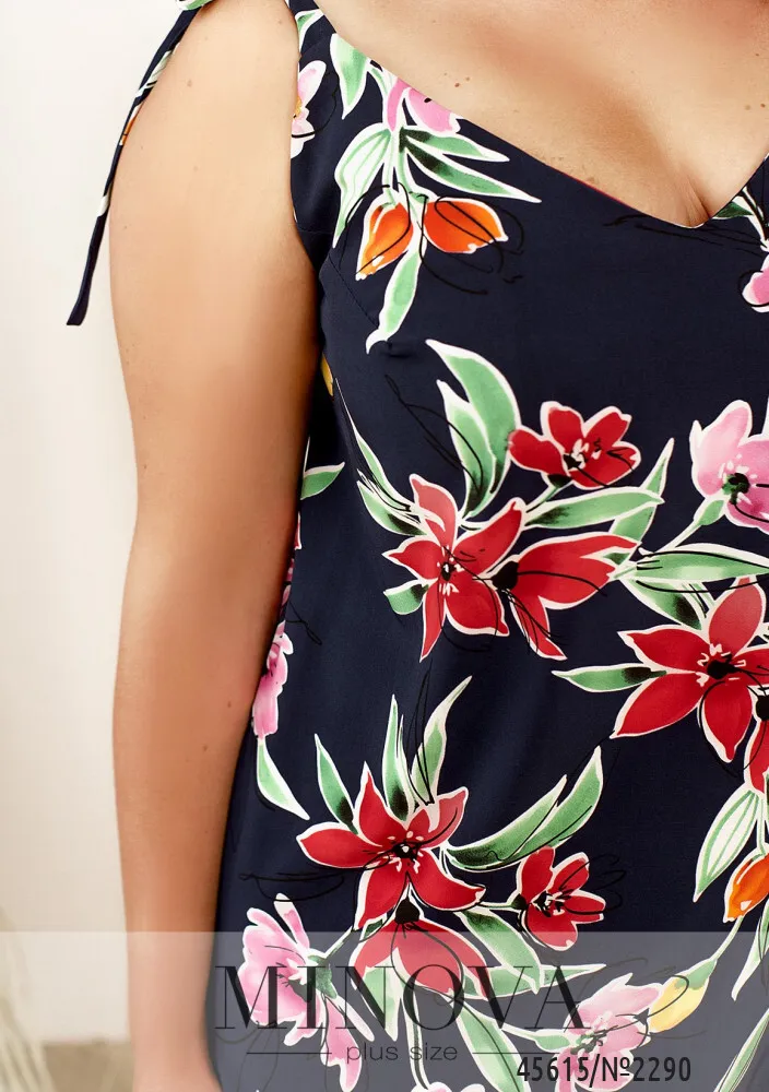 Платье 2290-темно-синий Minova