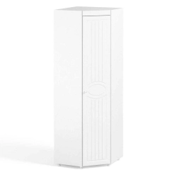 Шкаф угловой (гл.410) Монако МН-65 белое дерево