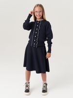 Кардиган школьный для девочки AT585 синий