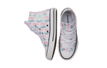 Middle-aged children Converse Chuck Taylor All Star Seahorse print high-top children's canvas shoes white blue powder