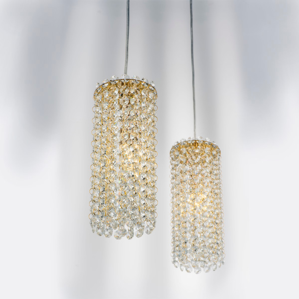 795322 Подвес CRISTALLO 1х40W G9 ЗОЛОТО