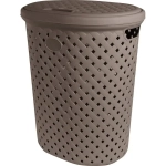 Корзина для белья Plast Team Rattan 42л 415х510 мм шоколадный мокко