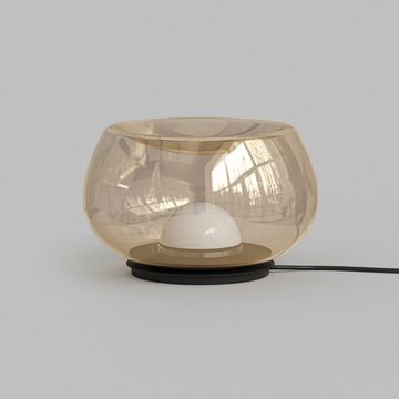 Настольная лампа LED 8W 3000К IP20 DK6747-BK+AM чёрный/янтарный Floa Denkirs