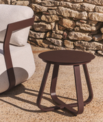 Уличный столик Tamaris из алюминия коричневого цвета Ø48 см